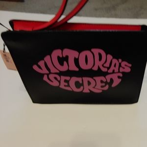 Victoria's. Secret.  Makeup bag.  New Black pink SALE SALE